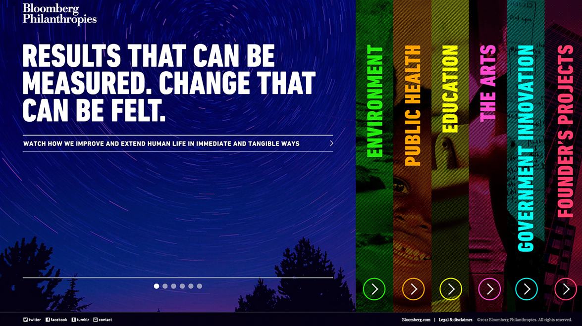 Bloomberg Philanthropies website